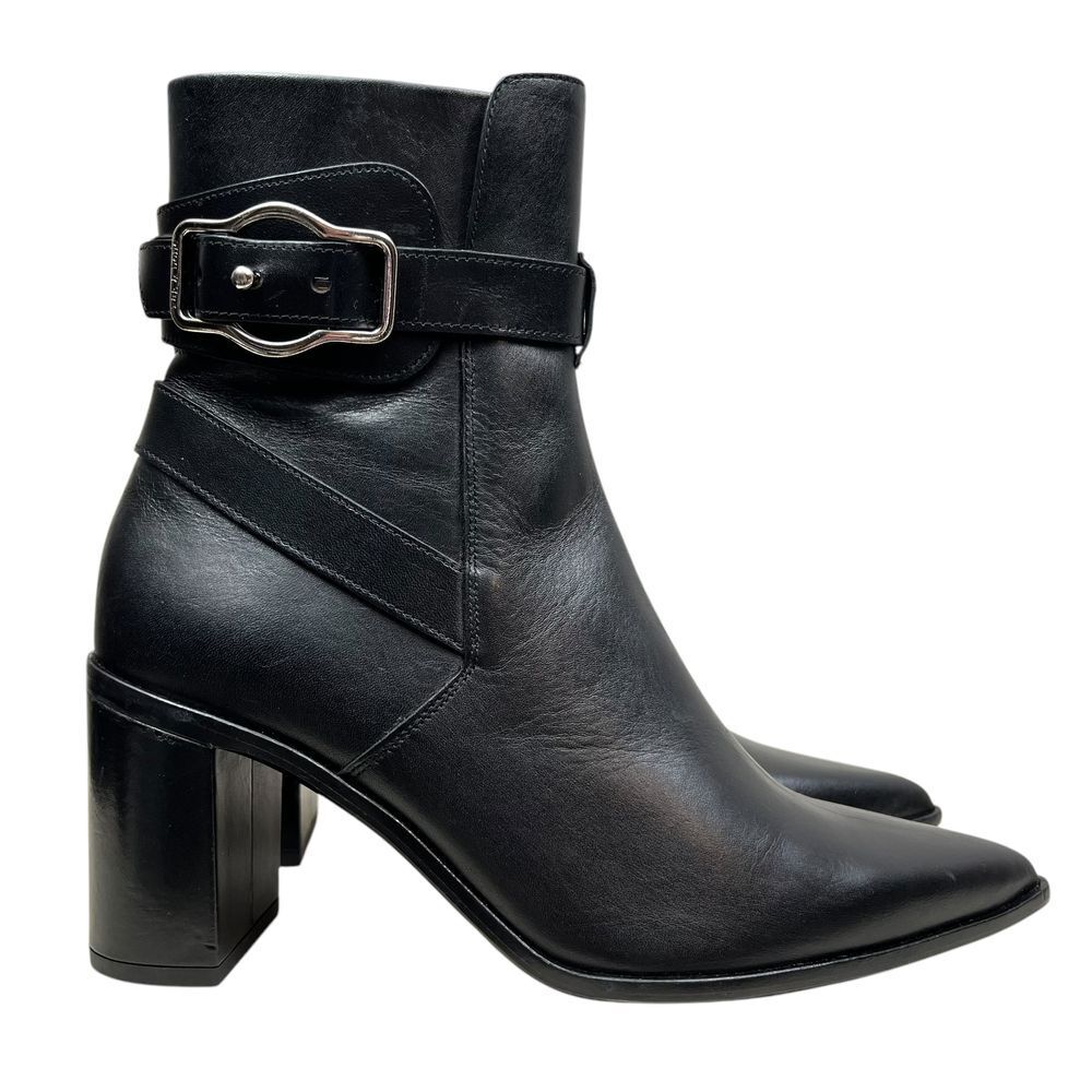 Rag & Bone Women Brynn Jodhpur Ankle Boots Black Leather Pointed Toe Sz EUR 39.5